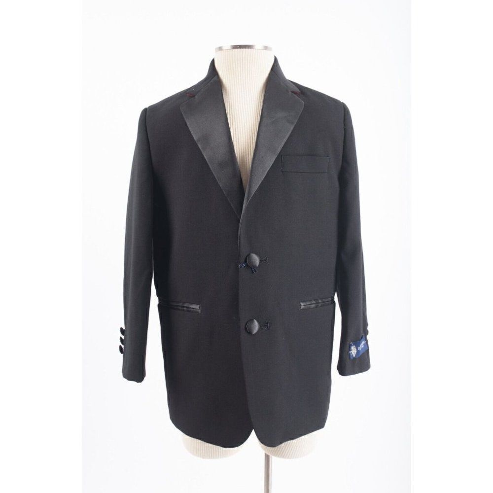 U.S. Polo Assn. BoysTuxedo Suit Jacket Blazer Sz 6 Black NWT